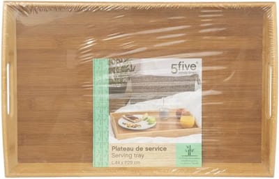 5Five - Bamboe dienblad rechthoekig 45 x 29 cm met handvaten