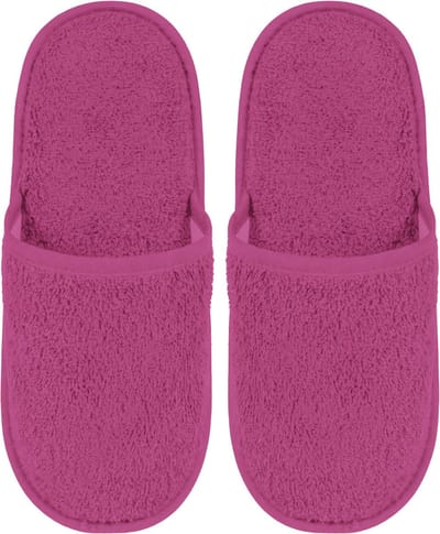Badslippers Badstof Uni Pure met Zool Pruim Ciruela Maat 38 - 1 Paar