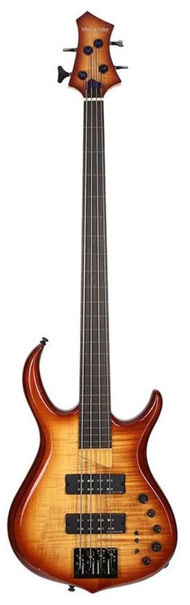 Sire M7+ A4F/BRS Marcus Miller fretless Basgitaar Brown Burst