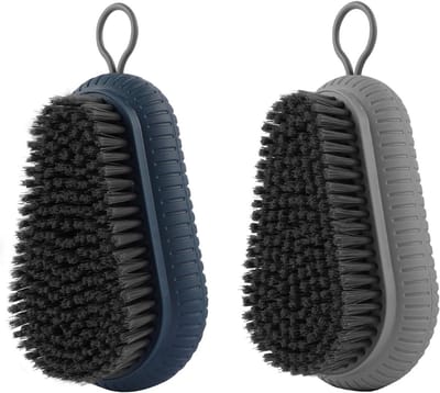 Set van 2 Handwasborstels voor Nagels - Schoonmaakborstels met Ophangkoord voor Badkamer, Toilet en Werkplaats