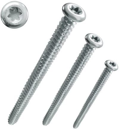 Raamkozijnschroeven - Kozijnschroeven - Kozijnbouw - Zonder pluggen - 75 x 212 mm - Zilver