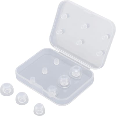 3 Paar In-Ear Oordopjes Vervanging voor BeatsX Oortelefoons S M L 4mm Binnengat Siliconen Oordopje transparant