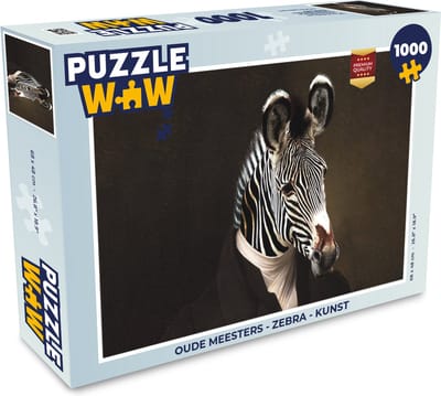 Puzzel Oude meesters - Zebra - Kunst - Legpuzzel - Puzzel 1000 stukjes volwassenen