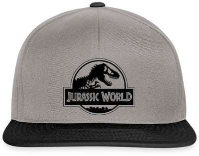 Jurassic World Klassiek Logo In Zwart Snapback cap