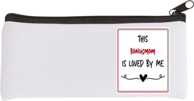 Akyol - this bonusmom is loved by me Etui - Mama - iemand die houdt van zijn bonusmoeder - moeder cadeautjes - moederdag - verjaardag - geschenk - kado - 20 bij 9 cm