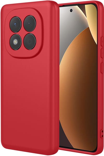 MobyDefend Hoesje - Geschikt voor Xiaomi Redmi Note 15 Pro 4G - Matte Siliconen Backcover - Framboosrood