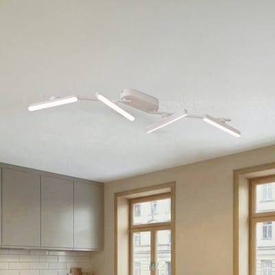 Lindby LED spot Eldrin, wit, 4-lamps, lichtstrip