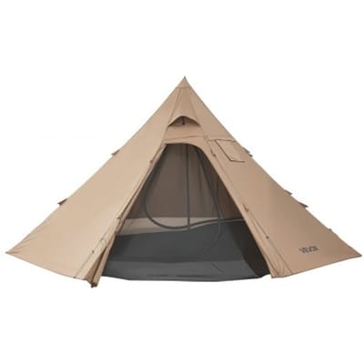 VEVOR Kampeertent voor 4 personen, Tipi-tent met kachelaansluiting en binnentent, draagbare winterkampeertenten met sneeuwvanger, waterdichte 4-seizoenen tenten voor vissen en backpacken