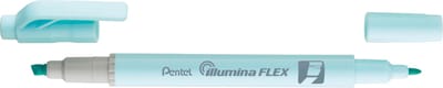Pentel Illumina Flex markeerstift 1 stuk(s) Beitelvormige/fijne punt Lichtblauw