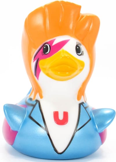 Deluxe ZAG DUCK   david bowie ziggy stardust Duck van Bud Duck: Mooiste Design badeend ter Wereld SPECIAL EDITION 2017 2018   10CM