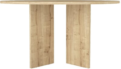 Vente-unique Ronde eettafel voor 6 personen - Licht natuurlijk - TOPANIA