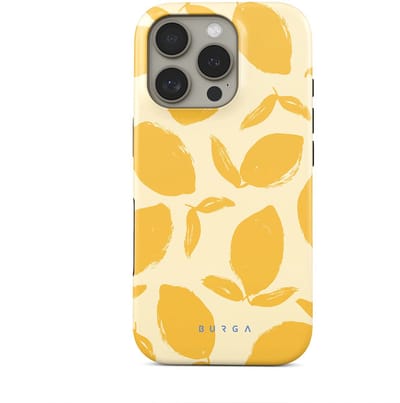 BURGA Telefoonhoesje voor iPhone 16 PRO MAX - MagSafe-compatibel - Schokbestendige Hardcase Hoesje - Lemon Tart