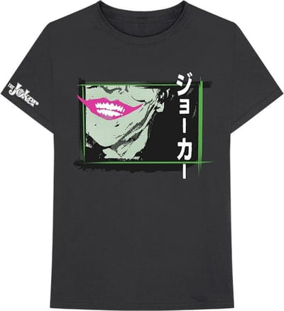 DC Comics Batman - Joker Smile Frame Anime Heren T-shirt - M - Zwart