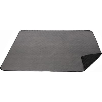 Kampeerdeken Waterbestendig Gewatteerd Fleece Stadiondeken voor Buiten Kamperen Picknick Park zwart