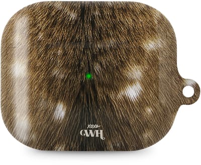 xoxo Wildhearts hoesje geschikt voor AirPods Pro - Bambi Bliss - Ook als telefoonhoesje verkrijgbaar - schokbestendige case - koptelefoonhoes - Hoesje met dierenprint - Hert - Bruin