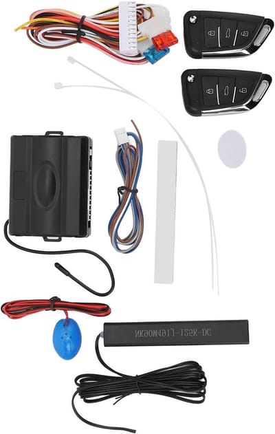 Auto Alarmsysteem - Keyless Entry - Voertuig Beveiligen - Afstandsbediening Start - DC12V - Zwart