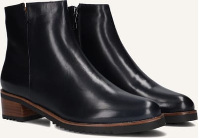 EVERYBODY Belport Enkellaarsjes - Enkelboots met rits - Dames - Blauw - Maat 37,5