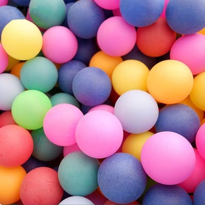 Kleurrijke tafeltennisballen 40 stuks - Duurzaam, voor binnen en buiten, ideaal voor thuisspel en geschenken