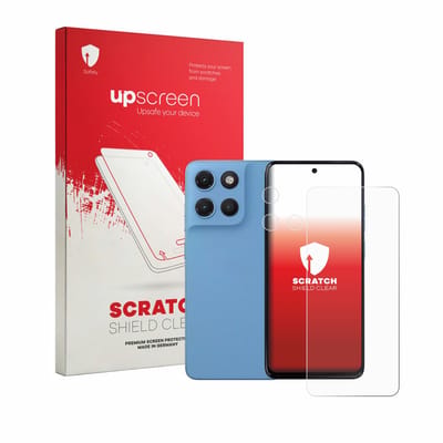 upscreen - Screenprotector voor Motorola Moto G17 Power (Voor+Camera) - Folie Beschermfolie transparant