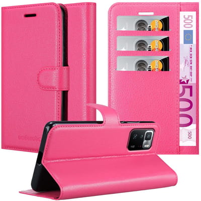 Cadorabo Hoesje geschikt voor Xiaomi POCO X3 GT in KERSEN ROZE - Beschermhoes met magnetische sluiting, standfunctie en kaartvakje Book Case Cover Etui