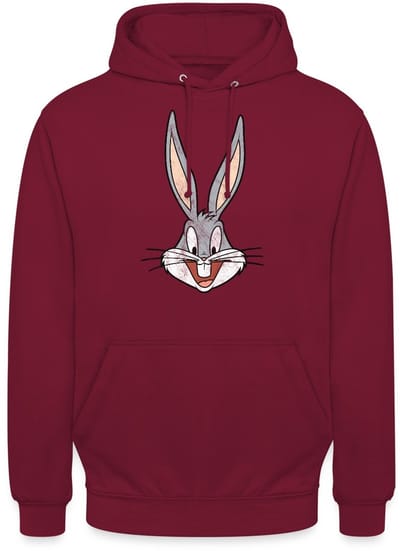 Looney Tunes Bugs Bunny Distressed Hoodie Unisex
