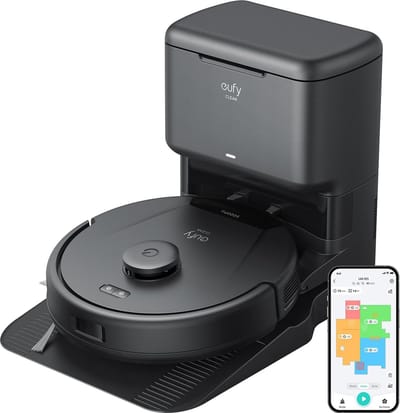 eufy Clean L60 Robotstofzuiger met Zelflegende Station - Robot Vacuum Cleaner - 5000Pa Zuigkracht - IPath Laser Navigatie
