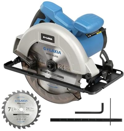 Cirkelzaag - Elektrische zaag - Hout zagen - Krachtige 1400W motor - 62mm zaagdiepte - Oranje