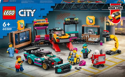LEGO 60389 City Garage voor aanpasbare auto's, Bouwbare Autowerkplaats voor Kinderen