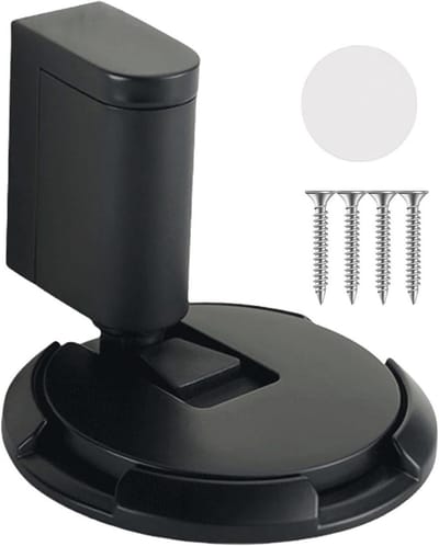 Mechanische Deurstop - Vloer Stopper - Deur Vastzetten - Stille Vergrendeling - 10-20mm Verstelbaar - Zwart
