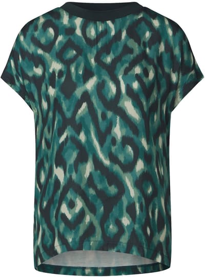A322964 printed mat-mix shirt w.rib