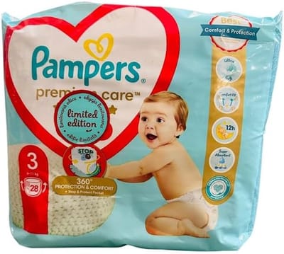 Baby Luiers - Pants Verschoonbroekjes - Babyverzorging - Stop & Protect Zak - 28 stuks - Wit