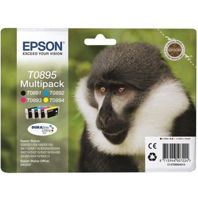 EPSON Multipack T0895 - Enkel - Zwart, Cyaan, Magenta, Geel (C13T08954020)