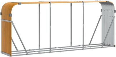 Houtopslag voor Brandhout 234x45x100cm - Gepoedercoat Staal - Robuuste Houtblokhouder