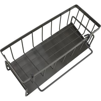 Keukenspons Houder Koolstofstaal Multifunctionele Zeepdispenser Keuken Organizer grijs