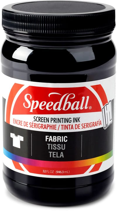 Fabric ink black screen printing -Speedball