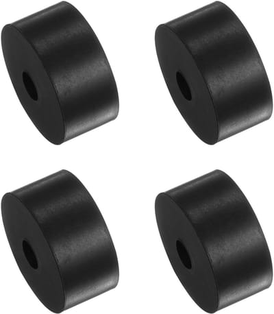 Dailygoods- Spacers 4 Stuks - Rubber - 10 x 30 x 50 mm - Antivibratie-Isolatiepads - Geluidsreductie - Schokabsorptie - Duurzaam Materiaal - Dempers