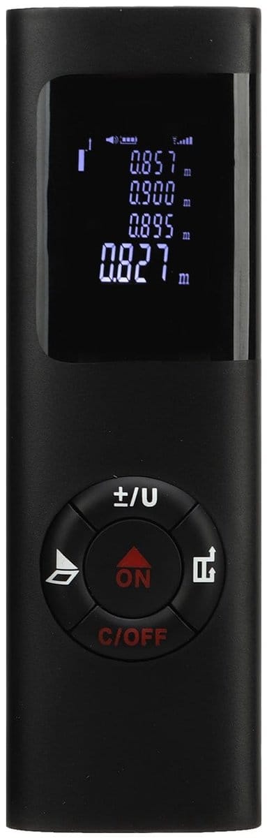 Dailygoods - Digitale afstandsmeter - Nauwkeurig meetinstrument - Oplaadbaar - 196,9 meter - Voor thuisgebruik - USB afstandsmeter