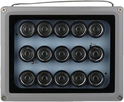 IR Schijnwerper - Nachtzicht Camera - Beveiliging Buiten - Automatische Schemerschakeling - 30 Meter Bereik - Zwart