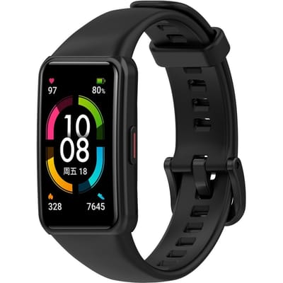 Bracelet compatible pour Band 6 TPU Bracelet de rechange étanche Black black