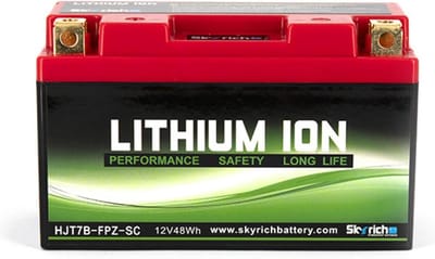 Batterie Lithium Skyrich pour Moto Ducati 1299 Panigale R Superleggera 2017 à 2018 YT7B-BS / HJT7B-FPZ-SC / 12V 8Ah Neuf