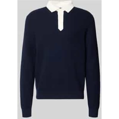 Gant Trui Cotton Merino Rugger Subtle Ribbed Texture Avond Blauw / male