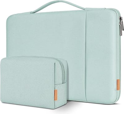 laptophoes 15 inch-stootvast-waterdicht- laptophoes-pc-case-notebook beschermhoes-mintgroen