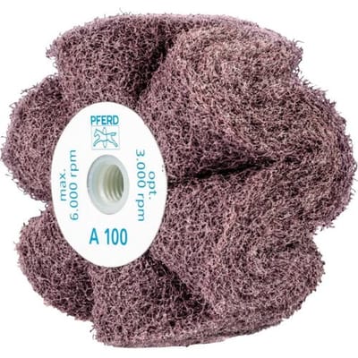 PFERD TOOLS 44642201 Polinox vliesslijpwiel PNG Ø 100 x 50 mm schroefdraad M14 A 100 voor fijnslijpen & finish 100 mm 5 stuk(s)