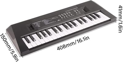 Elektrisch Keyboard - Muziek Instrument - Muziek Maken - Met Microfoon - 37 Toetsen - Zwart Wit