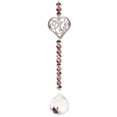 Yogi & Yogini naturals Feng Shui decoratie hartje en kristallen bal