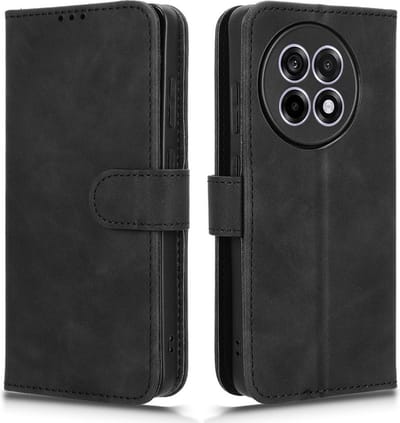 Coverup Hoesje - Geschikt voor OnePlus 13R Hoesje - Coverup Book Case - Zwart