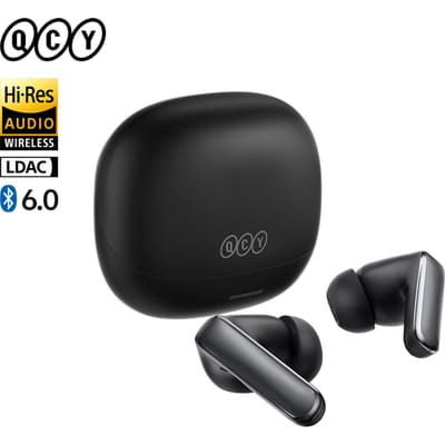 QCY HT21 Draadloze Oordopjes Melobuds N65 -60dB AI Adaptieve ANC Oordopjes Bluetooth 6.0 LDAC Hi-Res Audio 8 Microfoons 50 uur Batterijduur Headset
