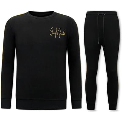Exclusieve Joggingpak Mannen - Greek Ribbon - Zwart
