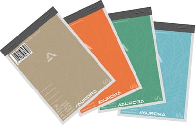 Aurora Notitieblok - Schrijfblok - 105 mm x 148 mm - A6 - 10 Stuks - 60 g - 100 Bladzijden