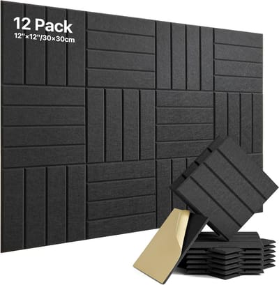 Akoestische Panelen Zelfklevend voor Geluidsisolatie 30 x 30 x 1 cm - Effectieve Akoestische Behandeling
